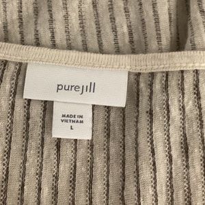 Top with side arm drape